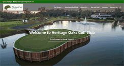 Desktop Screenshot of heritageoaksgolfclub.com