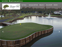 Tablet Screenshot of heritageoaksgolfclub.com